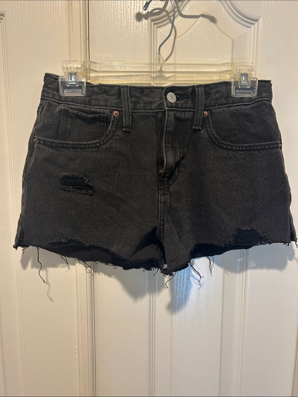 Old Navy Black Distressed Denim Kids' Shorts